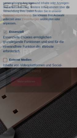 Vorschau der mobilen Webseite www.ehrt.de, Ehrt Maschinenbau GmbH
