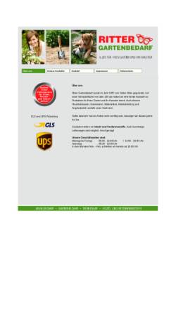 Vorschau der mobilen Webseite gartenbedarf-ritter.de, Gartenbedarf Ritter