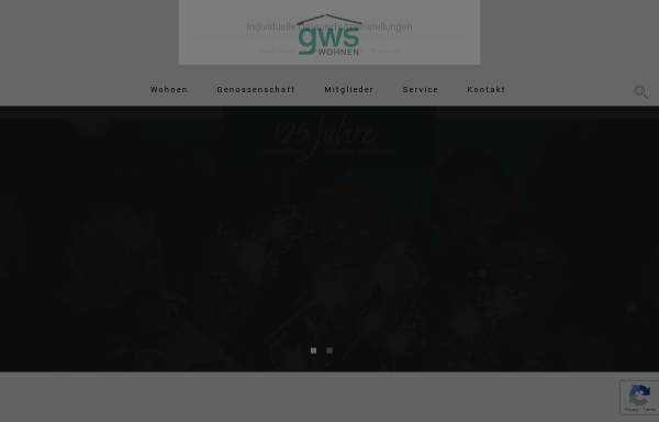 Vorschau von www.gws-dortmund.de, Gemeinnützigen Wohnstättengenossenschaft Dortmund-Süd (GWS)