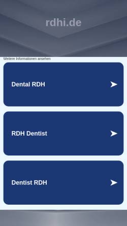 Vorschau der mobilen Webseite www.rdhi.de, RDH Immobilien oHG