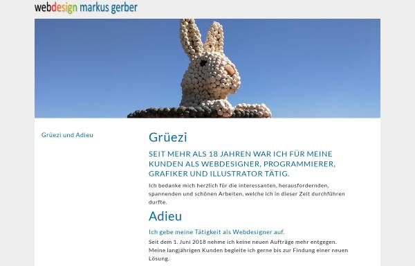 Vorschau von www.markusgerber.ch, Webdesign Markus Gerber