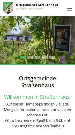 Vorschau der mobilen Webseite www.strassenhaus.de, Ortsgemeinde Straßenhaus