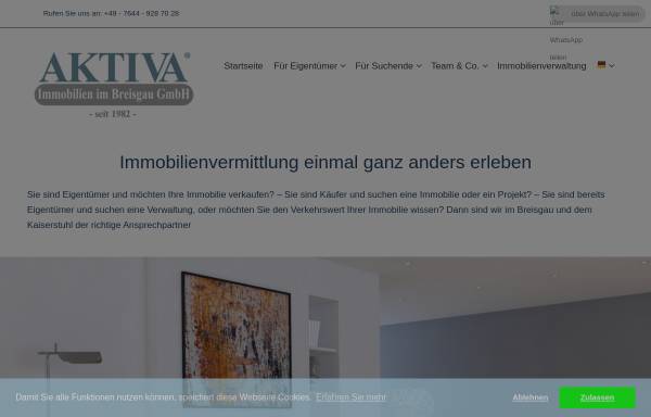Vorschau von aktiva-immobilien.de, Aktiva Immobilien im Breisgau GmbH
