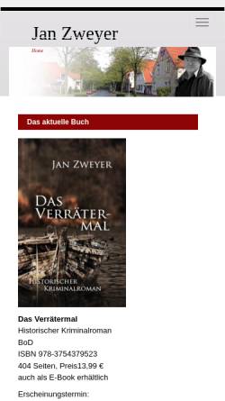 Vorschau der mobilen Webseite www.jan-zweyer.de, Zweyer, Jan