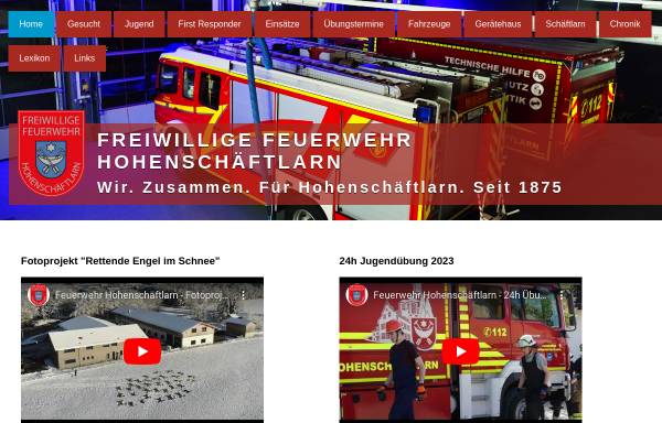 Vorschau von www.feuerwehr-hohenschaeftlarn.de, Freiwillige Feuerwehr Hohenschäftlarn