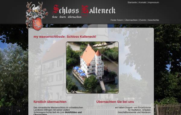 Vorschau von www.schlosskalteneck.de, Restaurant-Pension Schloß-Kalteneck