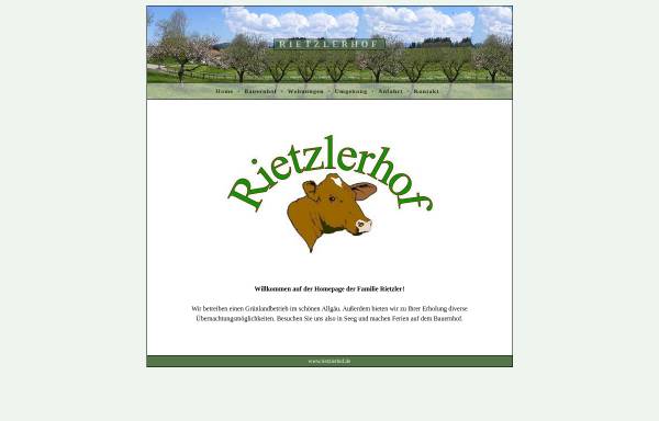 Vorschau von www.rietzlerhof.de, Rietzlerhof