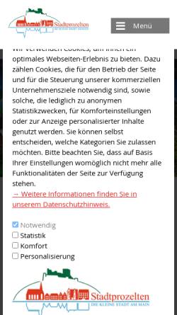 Vorschau der mobilen Webseite www.stadtprozelten.de, Stadtprozelten