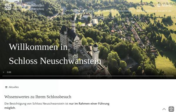 Vorschau von www.neuschwanstein.de, Schloss Neuschwanstein