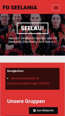 Vorschau der mobilen Webseite seelania.de, FG Seelania e.V.