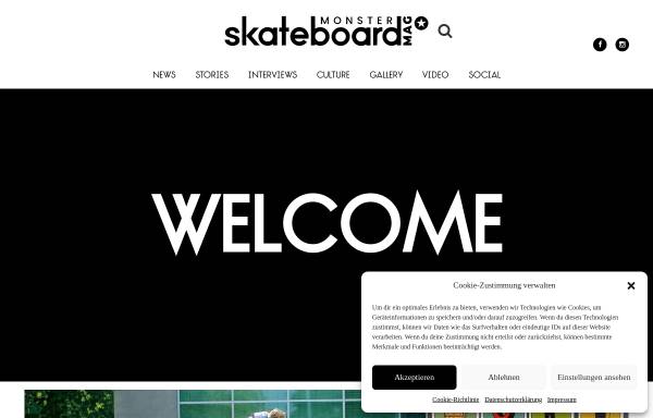 Vorschau von skateboardmsm.de, Monster Skateboard Magazine