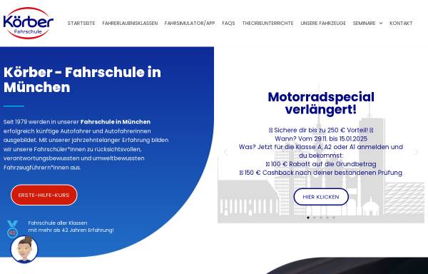 Vorschau von www.fahrschule-koerber.de, Fahrschule Körber