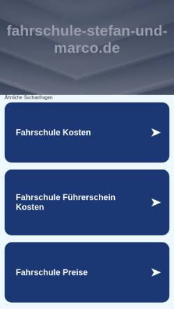 Vorschau der mobilen Webseite www.fahrschule-stefan-und-marco.de, Stefan's & Marco's Fahrschule
