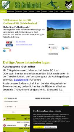 Vorschau der mobilen Webseite www.sg-guldental.de, SG 07 Guldental