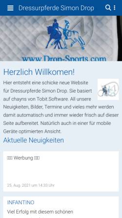 Vorschau der mobilen Webseite www.drop.de, Drop Kälte-Klima-Wärmetechnik