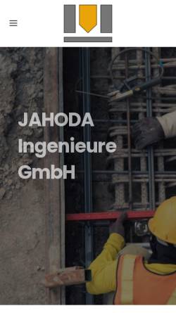 Vorschau der mobilen Webseite www.jahoda.de, Dipl. Ing. Paul Jahoda, Ingenieurbüro für Baustatik