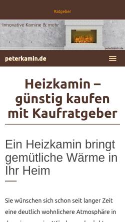 Vorschau der mobilen Webseite www.peterkamin.de, Familie Kamin