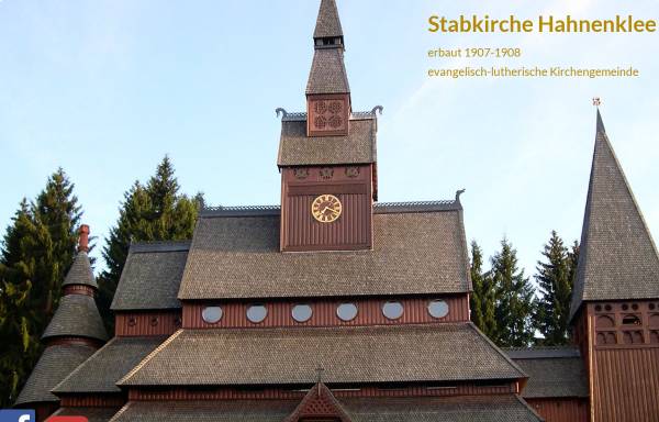 Vorschau von www.stabkirche.de, Stabkirche Hahnenklee