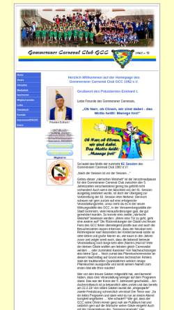 Vorschau der mobilen Webseite www.gcc-gommern.de, Gommeraner Carneval Club Gommern e.V. (GCC)