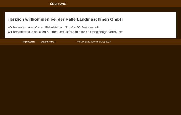 Vorschau von www.ralle.de, Ralle Landmaschinen