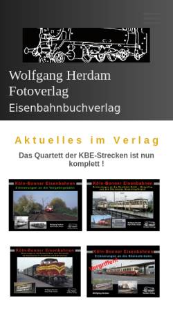 Vorschau der mobilen Webseite www.herdam.net, Fotoverlag Wolfgang Herdam