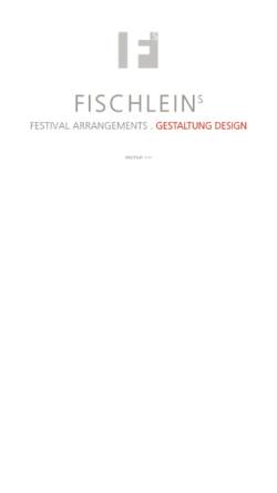 Vorschau der mobilen Webseite www.fischleins.de, Fischleins Festival Arrangements. Design Präsente