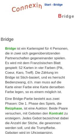 Vorschau der mobilen Webseite www.bridge-wiese.de, KW Bridge