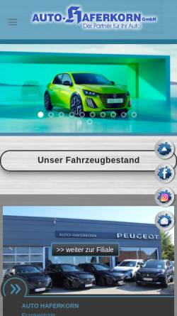 Vorschau der mobilen Webseite www.auto-haferkorn.de, Auto-Haferkorn GmbH