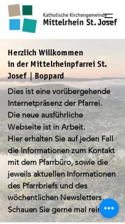 Vorschau der mobilen Webseite sankt-severus.de, Pfarreiengemeinschaft Boppard