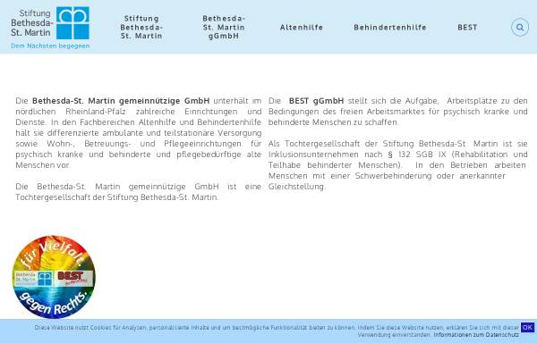 Vorschau von www.stiftung-bethesda.de, Stiftung Bethesda- St. Martin