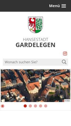 Vorschau der mobilen Webseite www.gardelegen.info, Stadt Gardelegen