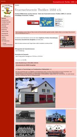Vorschau der mobilen Webseite feuerwehr-theissen.de, Feuerwehrverein Theissen 1888 e.V. und Freiwillige Feuerwehr