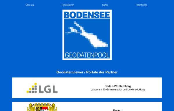 Vorschau von www.bodensee-geodatenpool.net, Bodensee Geodatenpool