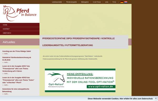 Vorschau von www.pferd-in-balance.de, Pferd-in-Balance Claudia Schleiermacher