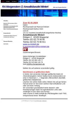 Vorschau der mobilen Webseite www.ra-morgenstern.de, Rechtsanwälte Morgenstern und Dieckmann