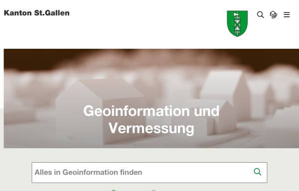 Vorschau von www.geoinformation.sg.ch, Kanton St. Gallen