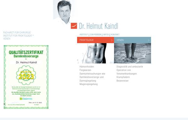 Vorschau von www.proktologie.at, Dr. Helmuth Kaindl