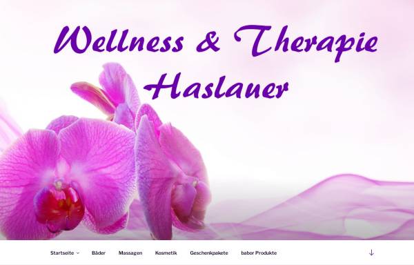 Vorschau von www.therapie-haslauer.at, Wellness & Therapie Haslauer