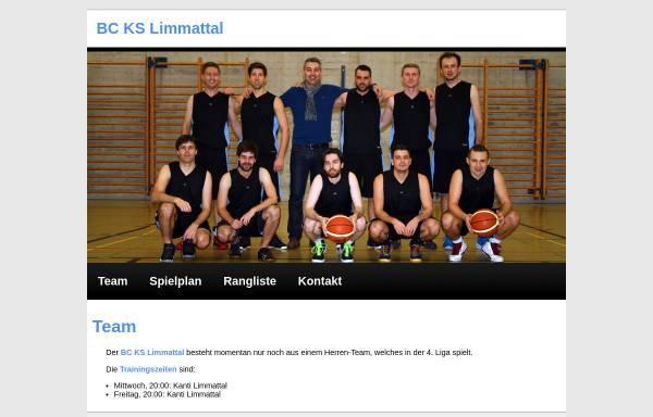 Vorschau von www.bcksl.ch, Basketballclub Kantonsschule Limmattal