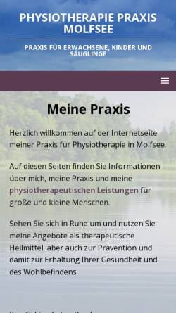Vorschau der mobilen Webseite www.kg-praxis-flintbek.de, Säuglings-und Kinderpraxis Flintbek