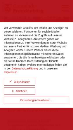 Vorschau der mobilen Webseite www.gemeinde-freudenberg.de, Gemeinde Freudenberg