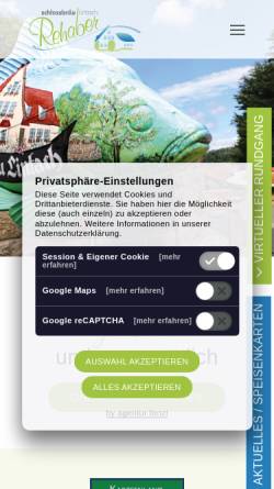Vorschau der mobilen Webseite www.rehaber.de, Lintach