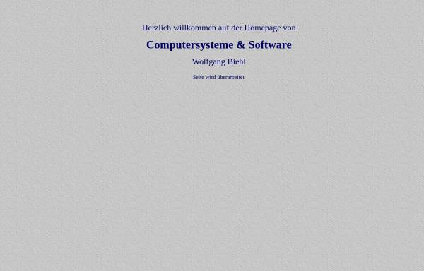 Vorschau von www.csbiehl.de, Biehl Computersysteme und Software Wolfgang Biehl