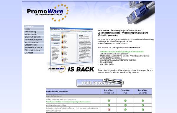 Vorschau von www.promoware.de, PromoWare (IOK InterNetworking Services)