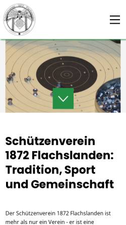 Vorschau der mobilen Webseite www.schuetzenverein-flachslanden.de, Schützenverein 1872 Flachslanden e.V.