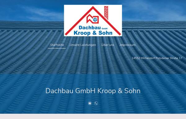 Vorschau von www.dachbau-kroop.de, Dachbau Kroop & Sohn GmbH