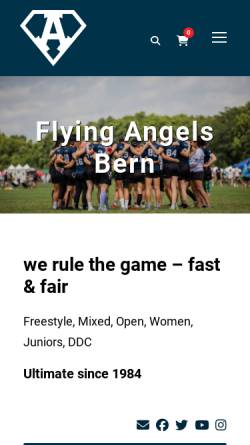Vorschau der mobilen Webseite www.flyingangels.ch, Flying Angels Bern