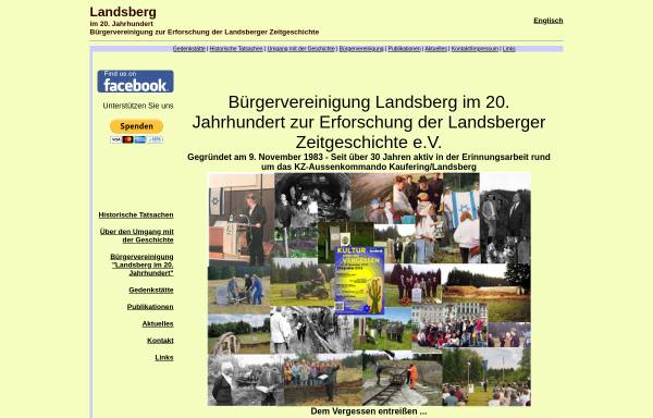 Vorschau von www.buergervereinigung-landsberg.de, Europäische Holocaustgedenkstätte