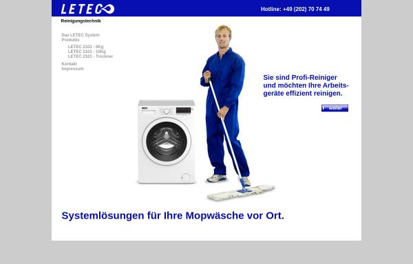 Vorschau von www.letec.de, Letec Reinigungs GbR