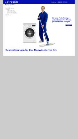 Vorschau der mobilen Webseite www.letec.de, Letec Reinigungs GbR